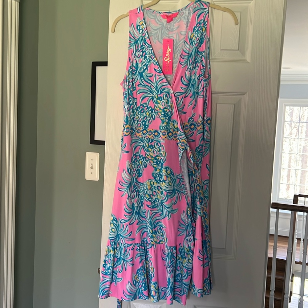 NWT Lilly Pulitzer wrap midi dress
